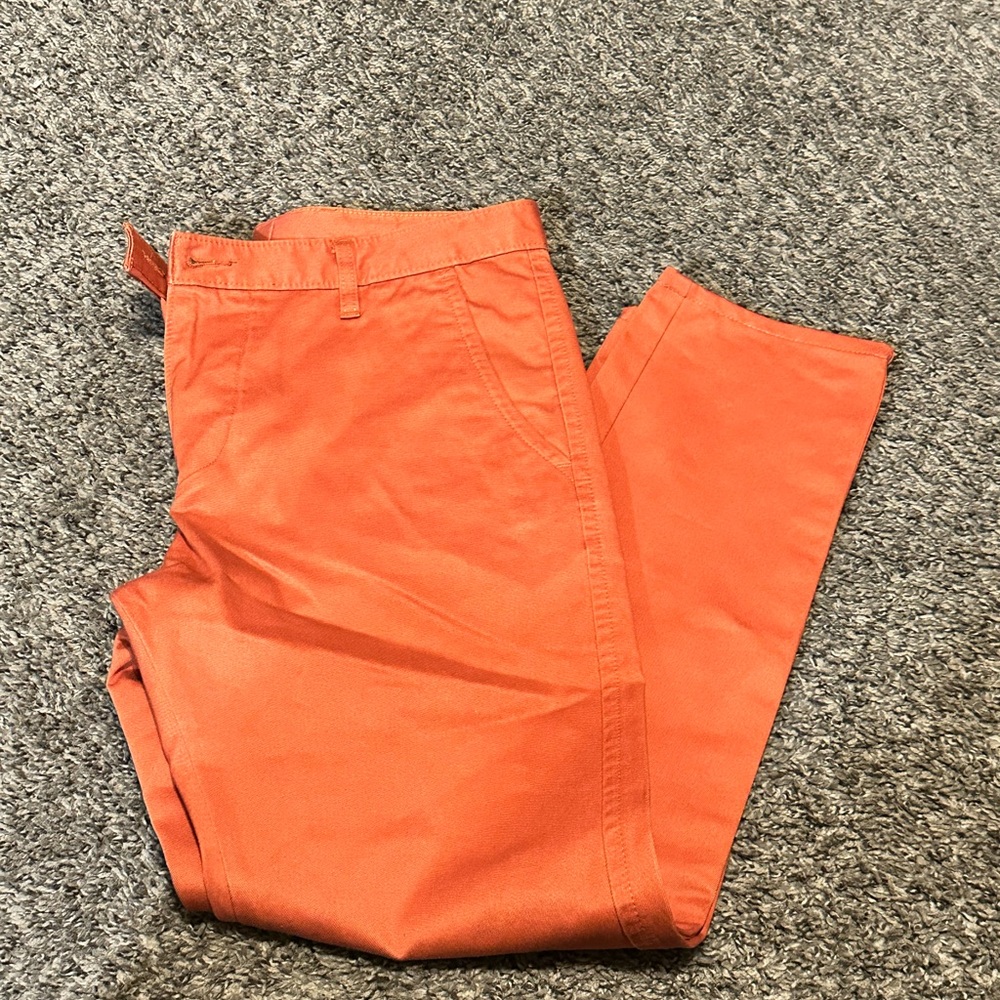 Dockers Men's Bright Orange Chinos
